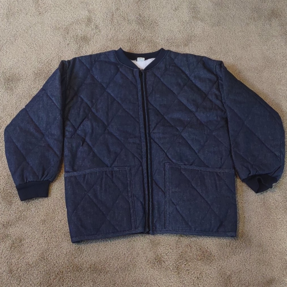 Quilted denim jacket